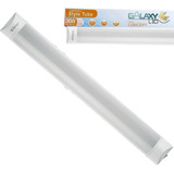 20 Luminaria Led Sobrepor Slim 36w 120cm Branco Neutro 4000k