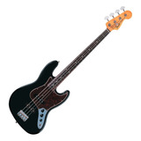 Bajo Fender Jazz Bass 60's Classic Mexico Pf Con Funda Cantidad De Cuerdas 4 Color Negro Orientación De La Mano Diestro