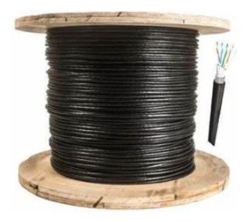 Cabo Coaxial Cftv 24awg C/ Alim. Dupla Blind. Ext. 300mt