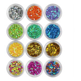 Minejin Nail Art Glitter Lentejuelas 3d Tips Diy Manicura Ca