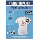 Ppd Inkjet Premium Iron-on Light T Shirt Transfer Paper Ltr 