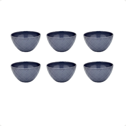 Set X6 Bowls Compoteras Cerámica Tazón Cereales Postre 
