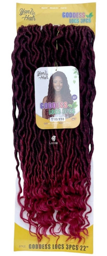 Cabelo Goddess Locs-yan Hair-twist Com Cachos Nas Pontas