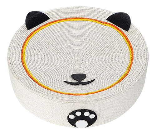 Rascador Para Gatos, Alfombrilla Redonda Panda 40cmx10.5cm