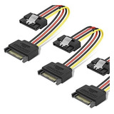 Set De 3 Cables De Extension De Alimentacion Sata