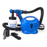 Pistola Pintura Automotiva Compressor Profissional Hvlp Bico Cor Azul 220v