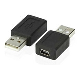 Adaptador Ficha Mini Usb-b 5 Pins Hembra A Usb-a 2.0 Macho