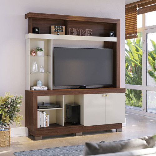 Estante Home Valena 2 Portas Tvs At 50 Polegadas Colibri