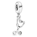 Charm Pandora Colgante De Estetoscopio En Forma De Corazón