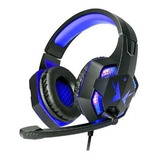Headfone Gamer P2 Com Led E Microfone Hf-g600 Azul