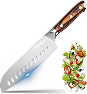 Ommo Santoku Cuchillo De Cocina Japonés De 7 Pulgadas, Cuchi