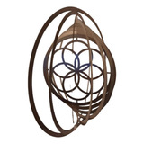 Wind Spinner/movile De Viento De Acero Inox Mandala 12cm