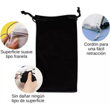 Pack 12 Fundas Negras Estuches Para Lentes Y Anteojos + Paño