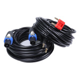 Hbu Paquete De 2 Cables Speakon A Conector Tipo Banana De 30