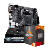 Kit Amd Ryzen 5 4600g Placa Mãe A520m Ddr4 Ram 8gb 3200mhz