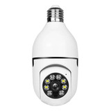 Camera Ip Segurança Lampada Panoramica Wifi Espia 