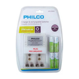 Cargador De Pilas Aa/aaaa Philco + 4 Pilas Aa