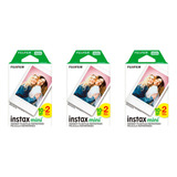 Kit 3 Papel Filme Para Instax Mini 7, 8, 9, 11 60 Fotos