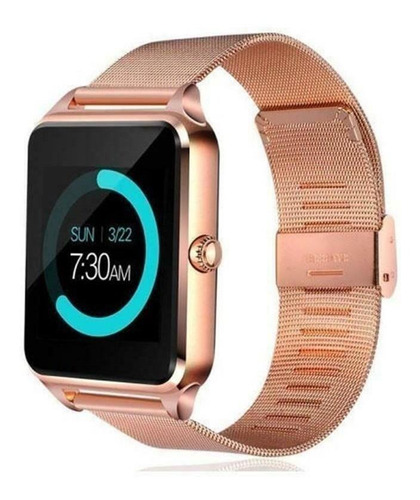 Bluetooth Smartwatch Gsm Sim Telefone Mate Z60 Feminino Rose