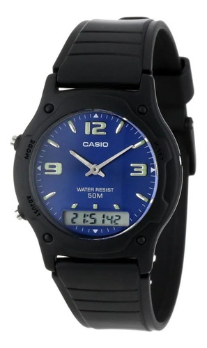 Reloj Hombre Casio Aw-49he Sumergible Diámetro 39mm Impacto