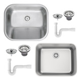 Cuba Inox Dora 50 Bl 50x40 + Tanque Inox 40x40 - Tramontina