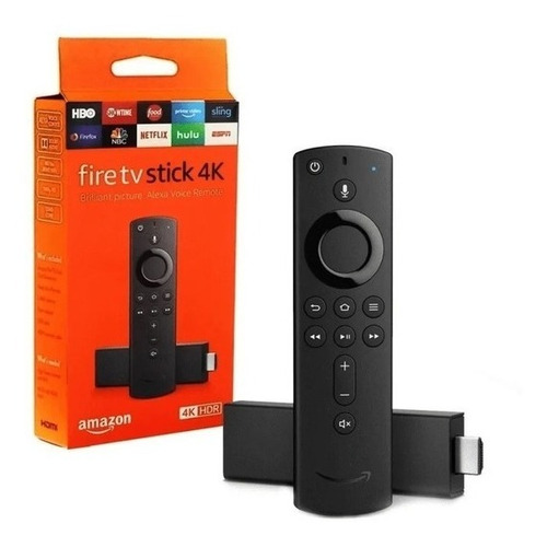  Lançamento 2021 Amazon Fire Tv Stick 4k  Voz 4k 8gb / 1.5gb