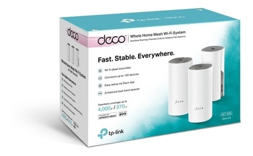 Sistema Wi-fi Red De Malla Tp-link Deco E4 Ac1200 (3-pack)