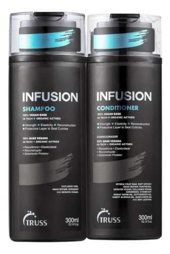 Truss Infusion Shampoo Condicionad Reconstrução Vegano 300ml