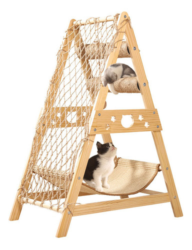 Torre Árbol Rascador Muebles Para Gatos Soporte Con Hamaca