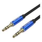 Cable Audio Aux 3.5mm Trenzado 1.5m Azul Vention