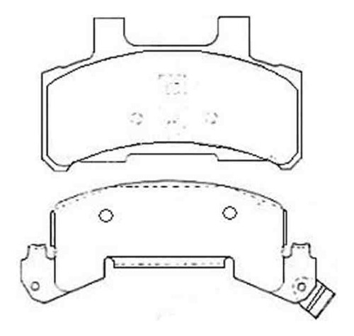 Pastillas Freno Para Chevrolet Corsica 88/91 Delantera Premi Foto 2
