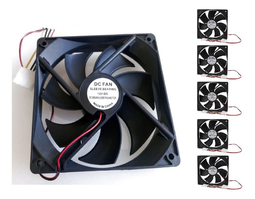 Ventilador Fan Case 120mmx120mmx25mm 12v Dc Pc Y Usos Varios