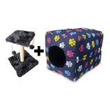 Kit Arranhador Para Gatos Cama P/ Cachorro E Gatos Toca Iglu