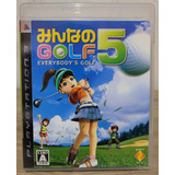 Everybody's Golf 5 Jogo Original Japonês De Ps3 Mídia Física