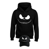 Buzo Jack Skellington  Capota, Hoddie Saco Obsequio Gorra 