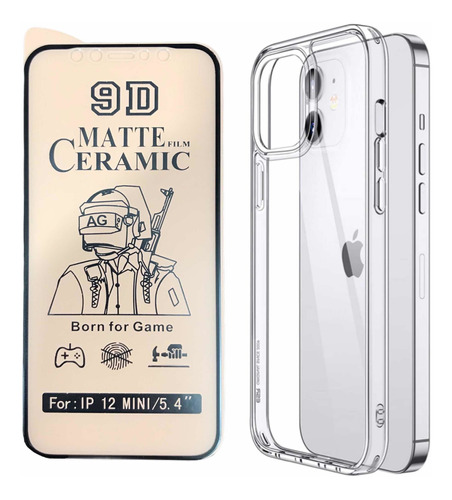 Estuche Funda Forro Rígido + Cerámica Para iPhone 12 / 11