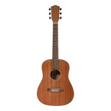 Guitarra Acústica Bamboo Baby Mahogany De Viaje Con Funda