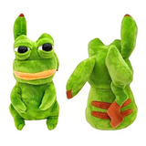 Pikachu Pepe Frog Boneco Pelúcia Brinquedo Crianças 26cm