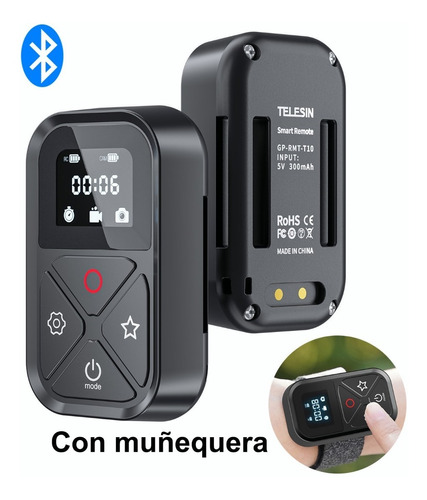 Telesin Gp-rmt-t10 Control Remoto Inalámbrico Inteligente Bt