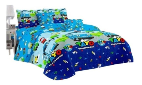 Cobertor Quilt Verano Cubrecama Infantil De 1.5 Plaza Al5