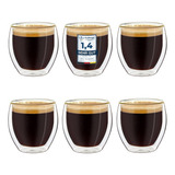 Vasos De Café Expreso De Doble Pared Creano De 3,5 Oz, Vasos