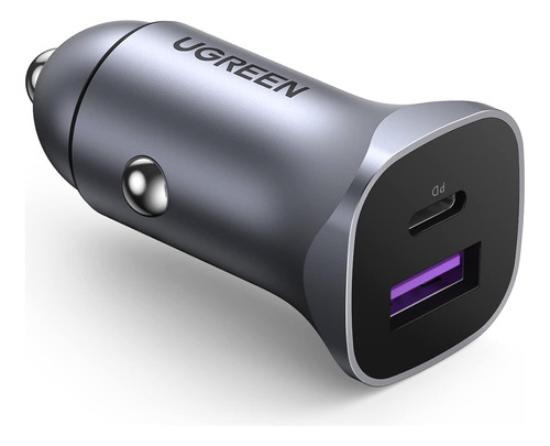 Ugreen 30w Usb C Cargador Auto Carga Rápida, 2 Puertos