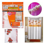 Cortina De Box Banheiro Com Ilhos 1,35m X 2,00m