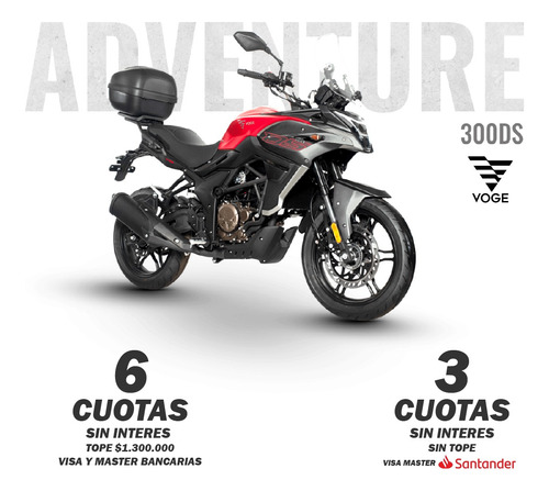 Moto Voge 300ds Adventure 0km Financiacion Tasa 0% Visa 