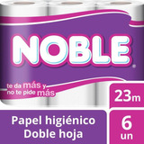 Papel Higienico Noble 6 U. 23 Mts