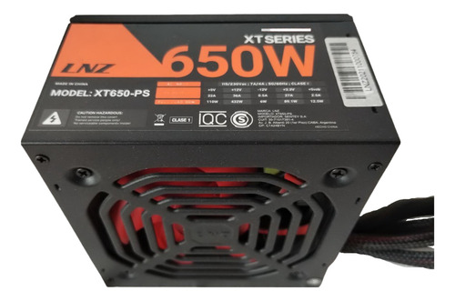 Fuente Atx Lnz Xt650-ps / 650w / Villurka Comp