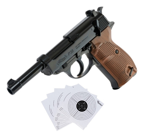 Pistola Full Metal Walther P38 Co2 Bbs 4.5mm .177 Xchws P