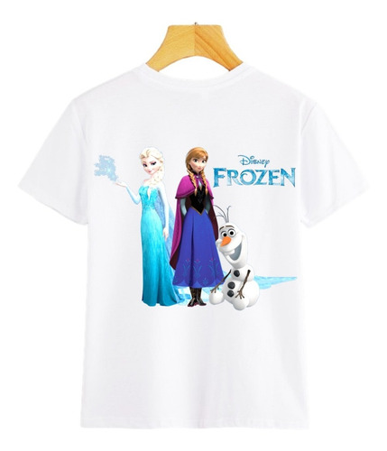 Camisetas De Frozen Para Niñas - Piel De Durazno - Sublimada