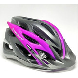 Capacete Ciclismo Absolute Luna C/ Led Cor Roxo Com Preto Cor Roxo Com Preto Tamanho P/m (54-57cm)