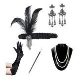 Estupendo Set De Accesorios Gatsby Para Mujer Flapper Headpi